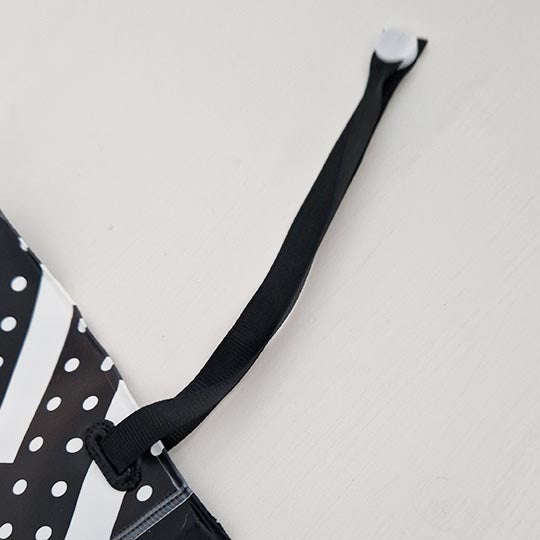 Porta salviette lavabili umidificate in plastica bianco e nero a righe