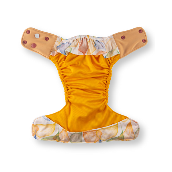 Green Poppy - pocket Coolmax organico foglie gialle