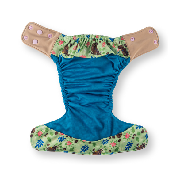 Green Poppy - pocket Coolmax organico gufi