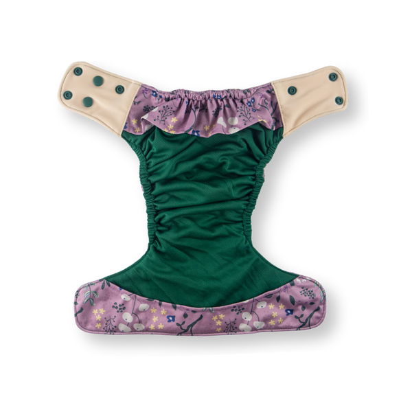 Green Poppy - pocket Coolmax organico fiori