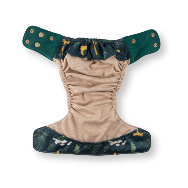 Green Poppy - pocket Coolmax organico funghi