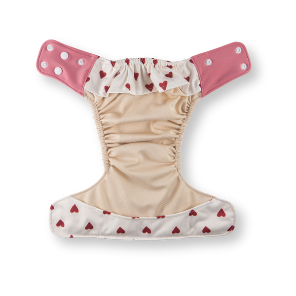 Green Poppy - pocket Coolmax organico cuori