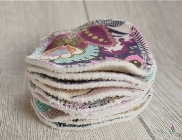 KK - 2 dischetti struccanti grafica in bamboo animali del bosco