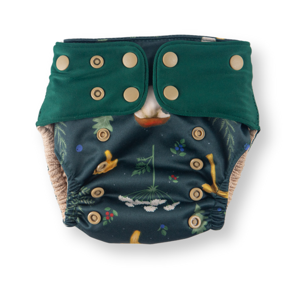 Green Poppy - pocket Coolmax organico funghi