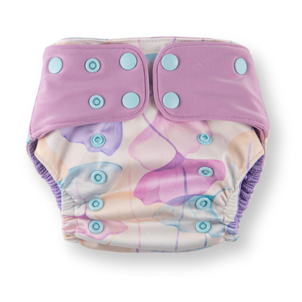 Green Poppy - pocket Coolmax organico foglie rosa