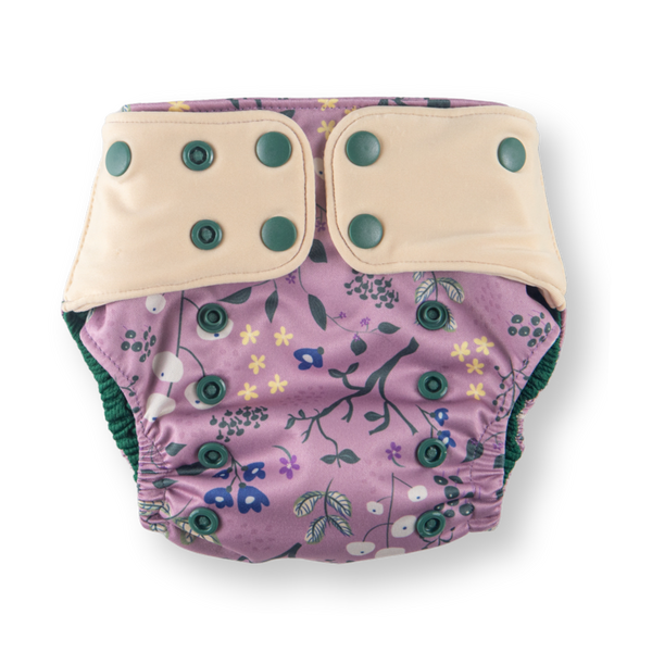 Green Poppy - pocket Coolmax organico fiori