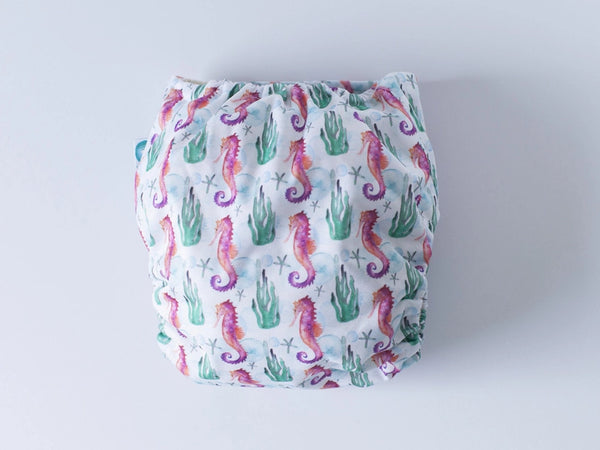 EcoTiny - Cover Taglia unica (5 kg-14 kg) cavallucci marini