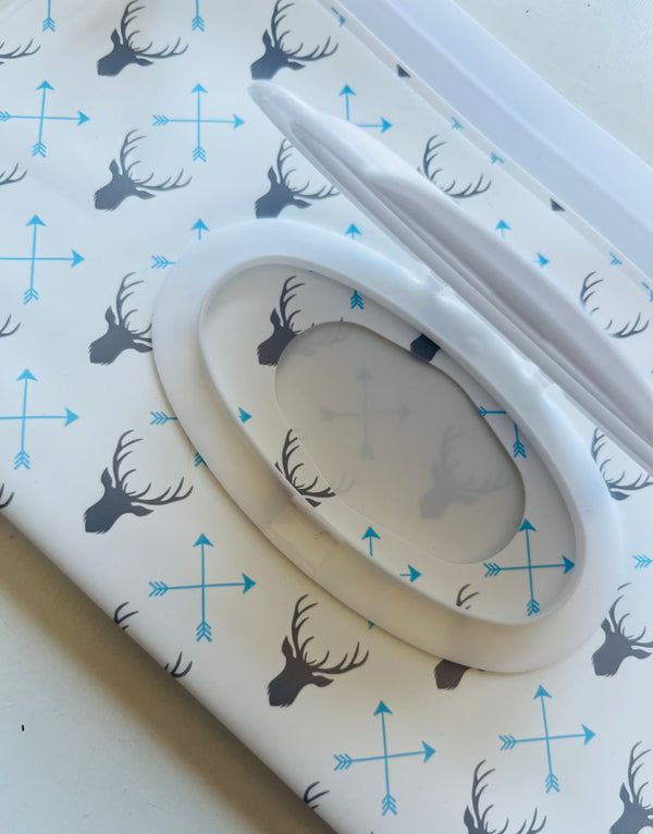 Porta salviette lavabili umidificate in plastica cervo