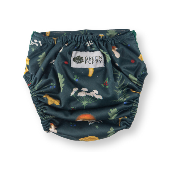 Green Poppy - pocket Coolmax organico funghi