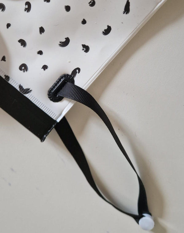 Porta salviette lavabili umidificate in plastica bianco e nero