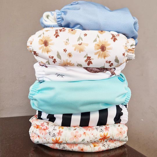 Kit misto 6 pannolini lavabili dai 3,5 kg (AIO, AI2, POCKET)