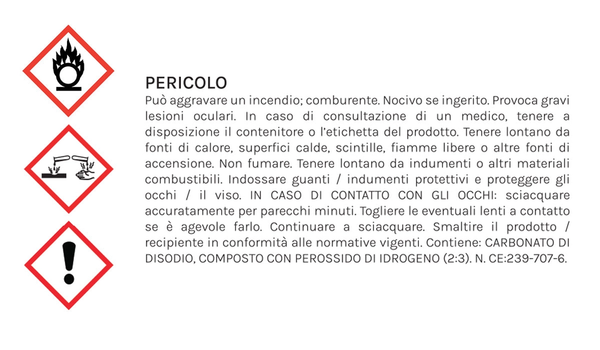 R5 - percarbonato di sodio 500 gr - Smacchiante e sbiancante