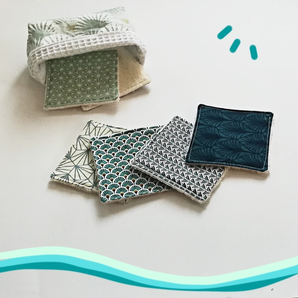 Maison Alice - porta salviette struccanti lavabili o salviette lavabili Romeo