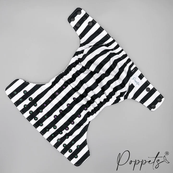 Poppets - pocket righe halloween