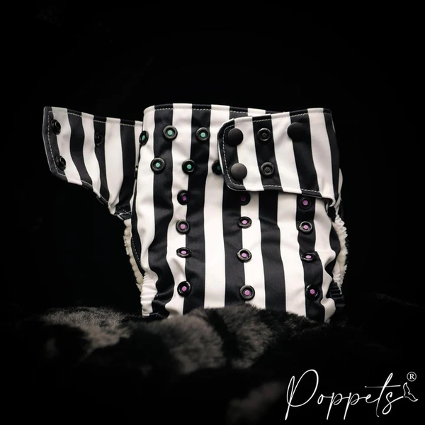 Poppets - pocket righe halloween