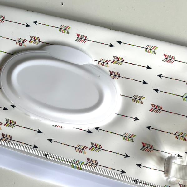 Porta salviette lavabili umidificate in plastica frecce