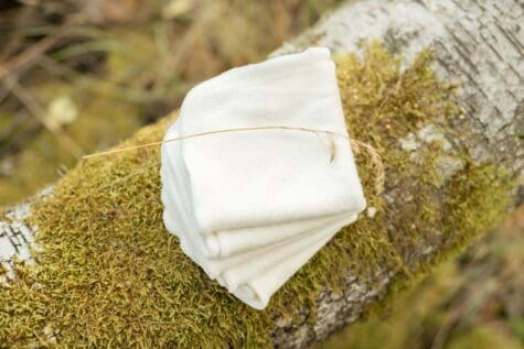 Green Poppy - 5 salviette lavabili in bamboo