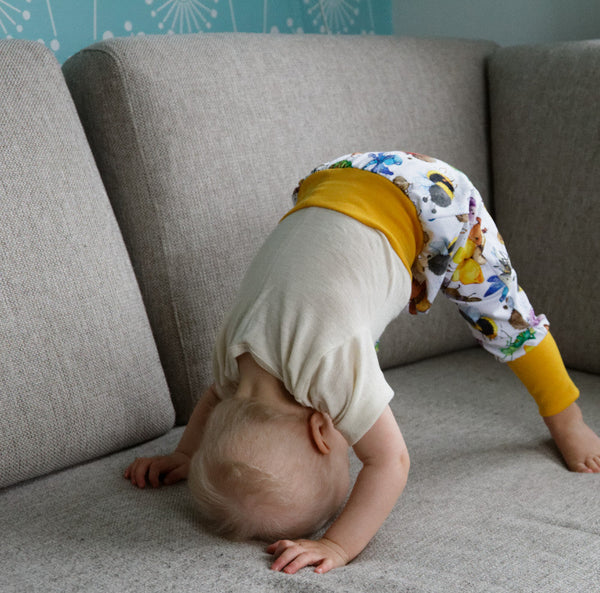 Buuh - taglia M pantaloni lunghi in cotone - bosco incantato