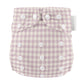 Modern cloth nappies - aio organico Lilac Gingham