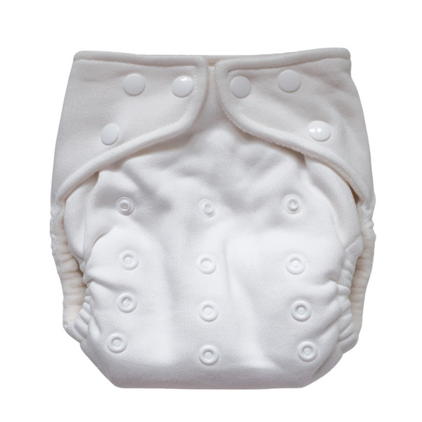 Modern cloth nappies - fitted bianco
