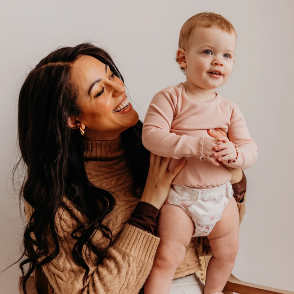 Modern cloth nappies - aio organico Peppa Pig Pink Rainbows