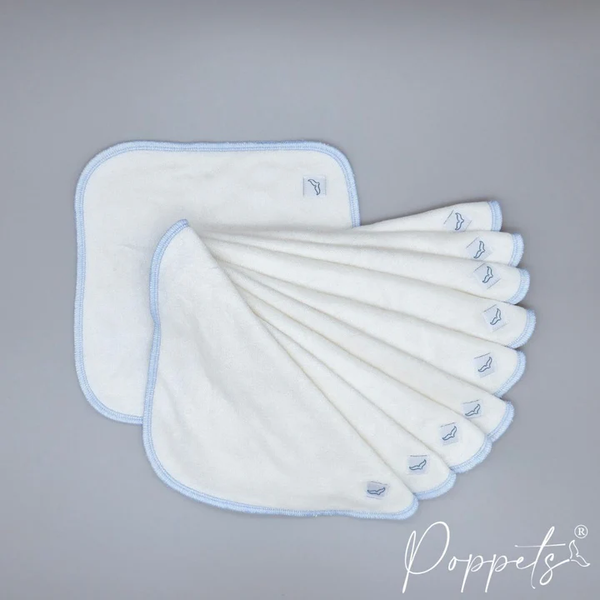 Poppets - 12 salviette lavabili in bamboo