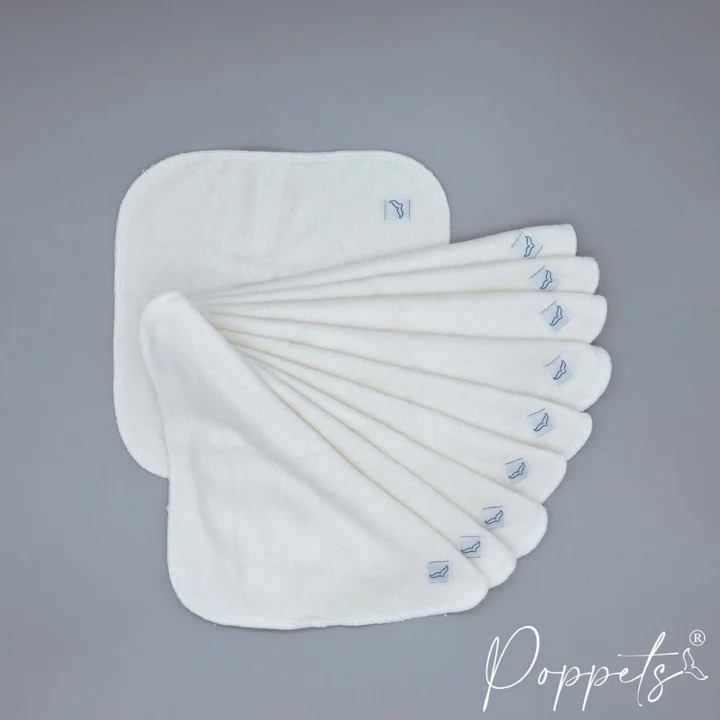 Salviettine Lavabili In Bambù - 25 Pezzi 15x15cm, Morbide E Assorbenti, Made In France - Foto 9