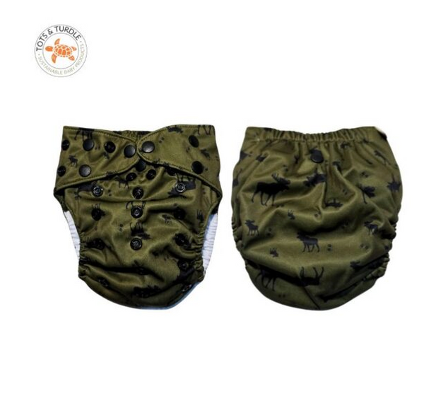 Tots&turdle - pannolino organico ai2/pocket il re della foresta