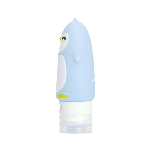 kangacare - contenitore per i viaggi per detersivo Buddiez - pinguino blu