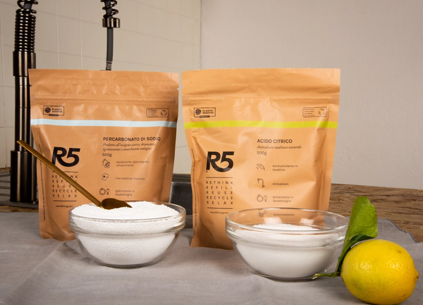 R5 - acido citrico 500 gr - Anticalcare multiuso