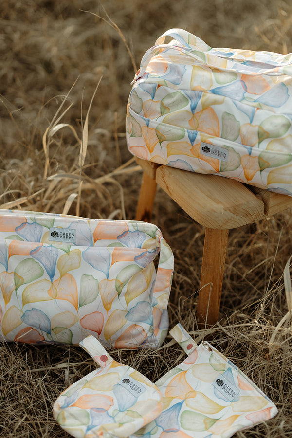 Green Poppy - Medium Wet bag foglie