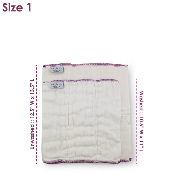 Kangacare - Prefold (6pz) Taglia 1 New born