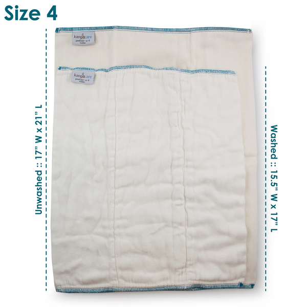 Kangacare - Prefold (6pz) Taglia 4 Bambino
