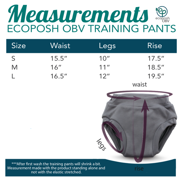 Rumparooz - taglia S 9kg mutandina trainer ecoposh OBV + viola