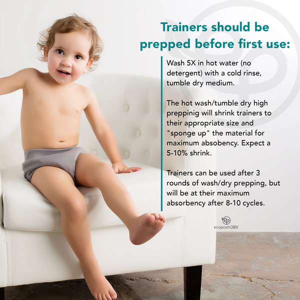 Rumparooz - taglia L 18kg mutandina trainer ecoposh OBV verde