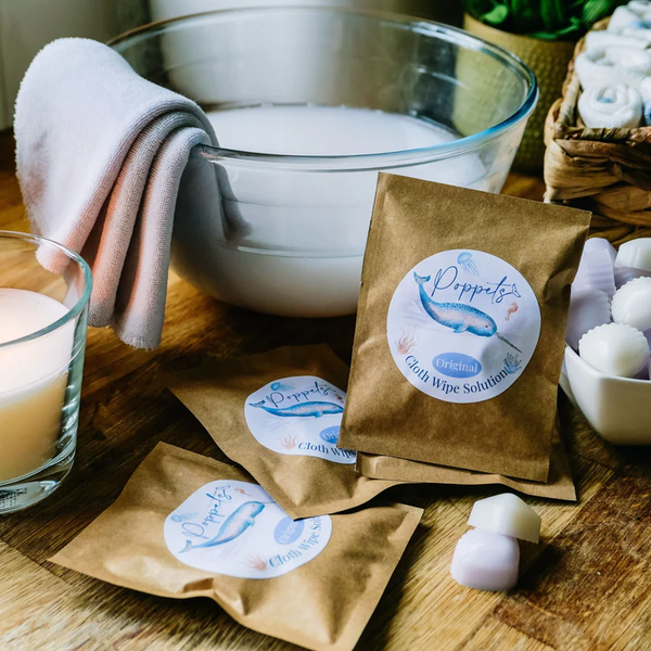 Poppets - 2 sapone profumatore per salviette lavabili wishes