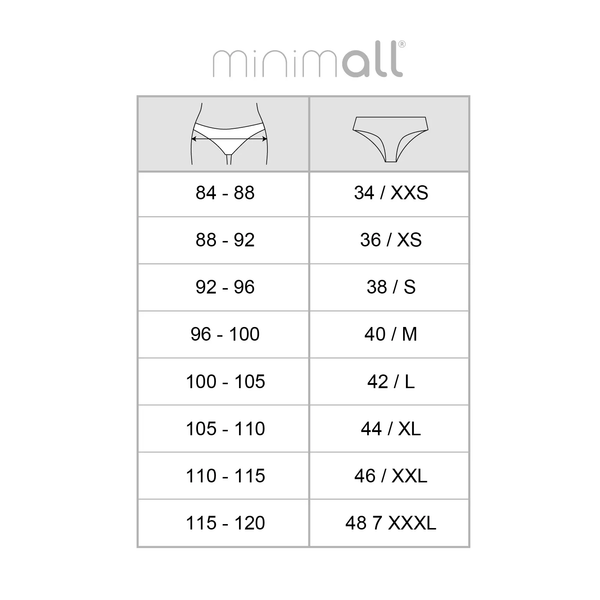 minimall - tanga mestruali cotone organico taglia 42