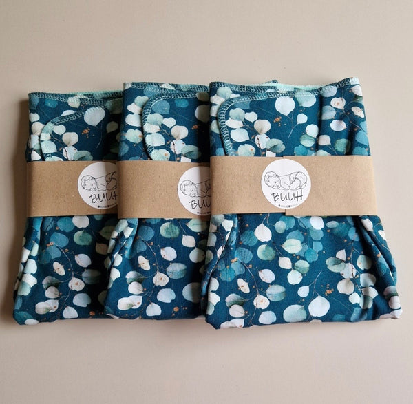 Buuh - tencel preflat fiori azzurri