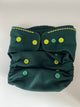 Puppi -  cover lana merinos taglia unica - no lanolizzazione- a bottoni verde