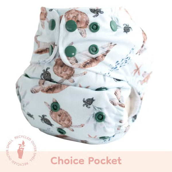 Lighthouse kids - pocket con inserto piegato in bamboo sea song