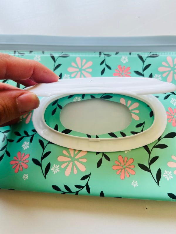 Porta salviette lavabili umidificate in plastica fiori