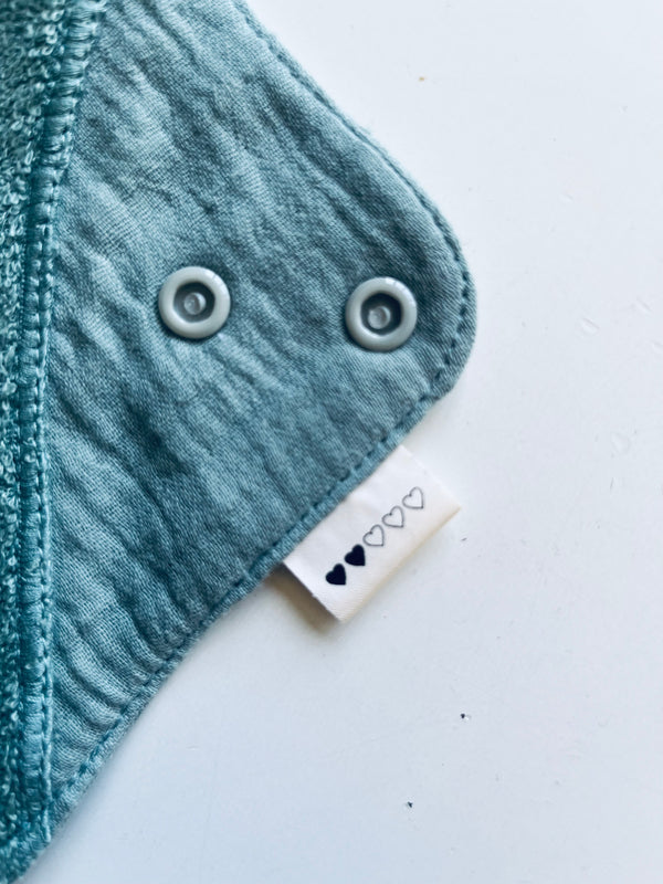 Bloom Pads - regular con imbottitura in mussola organico verde