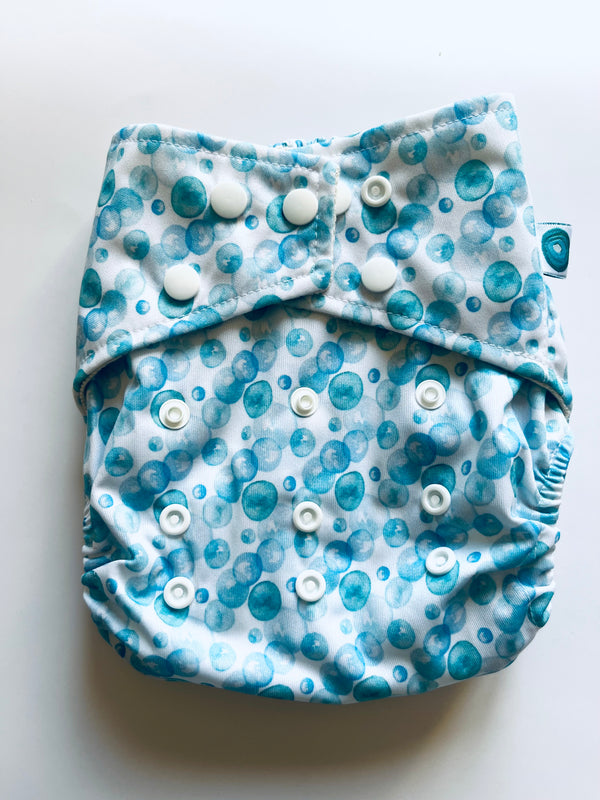 EcoTiny - pocket con tasca in cotone bolle di mare