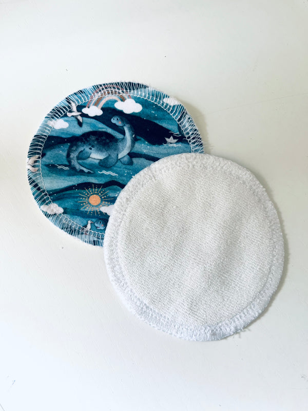 KK - 2 dischetti struccanti grafica in bamboo mare