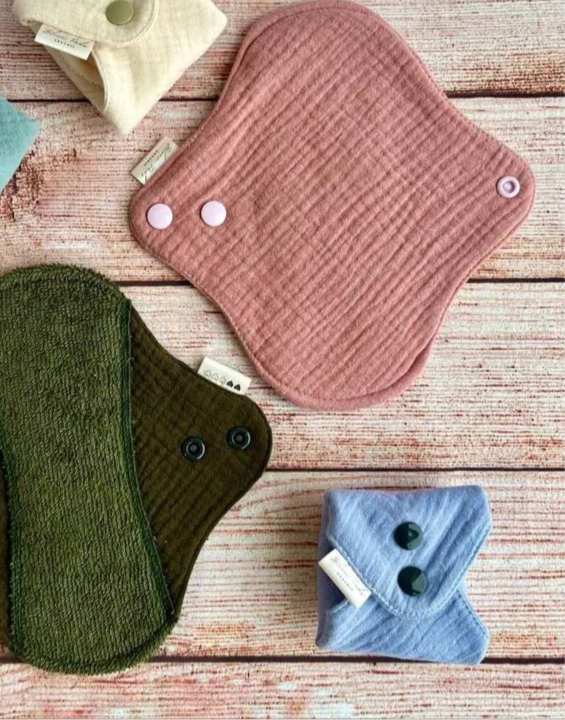 Bloom Pads - 1 plus con imbottitura in mussola organico rosa antico