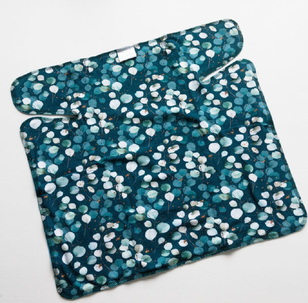 Buuh - tencel preflat fiori azzurri