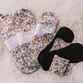 Modern cloth nappies - 1 regular assorbente lavabile organico fiori piccoli