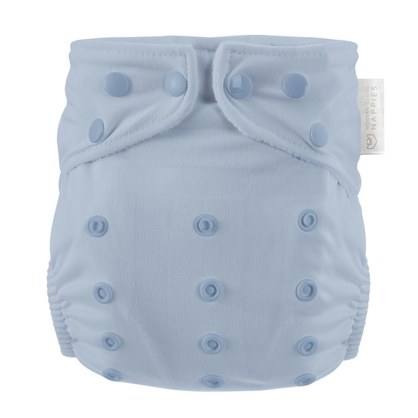 Modern cloth nappies - aio organico Dusty Blue