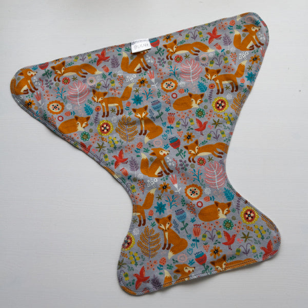 Buuh - tencel preflat pocket fiori azzurri