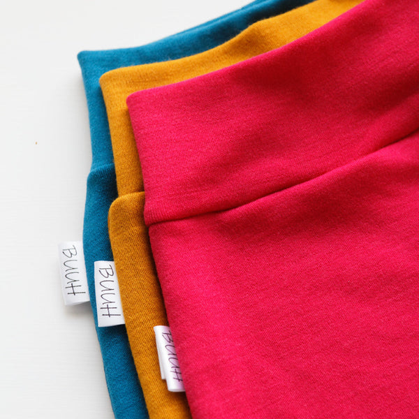 Buuh -  taglia M pantaloni lunghi in lana Merino - Rosa fucsia (510 g/m²)
